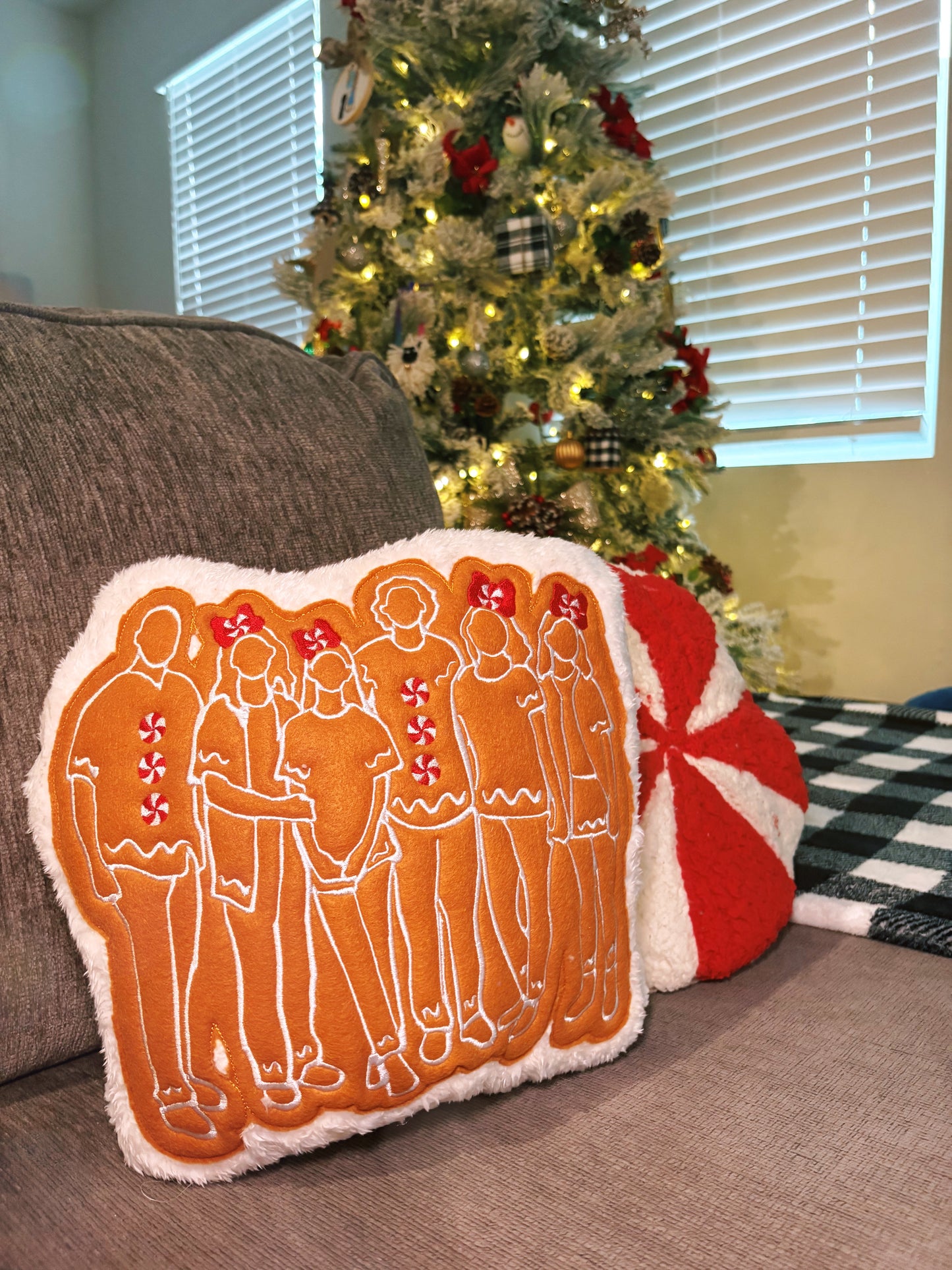 Custom Gingerbread Family Decor
